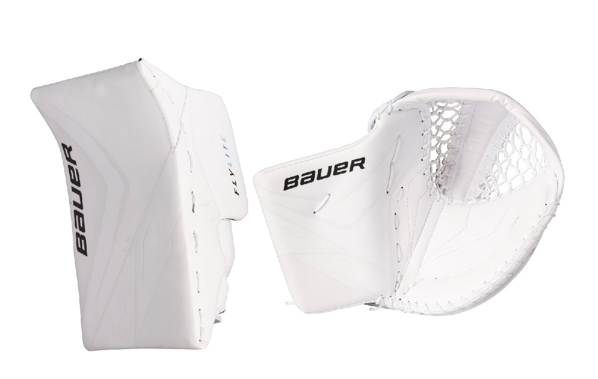 BAUER S25 VAPOR 90 & FLYLITE SENIOR GOALIE CATCHER & BLOCKER SET
