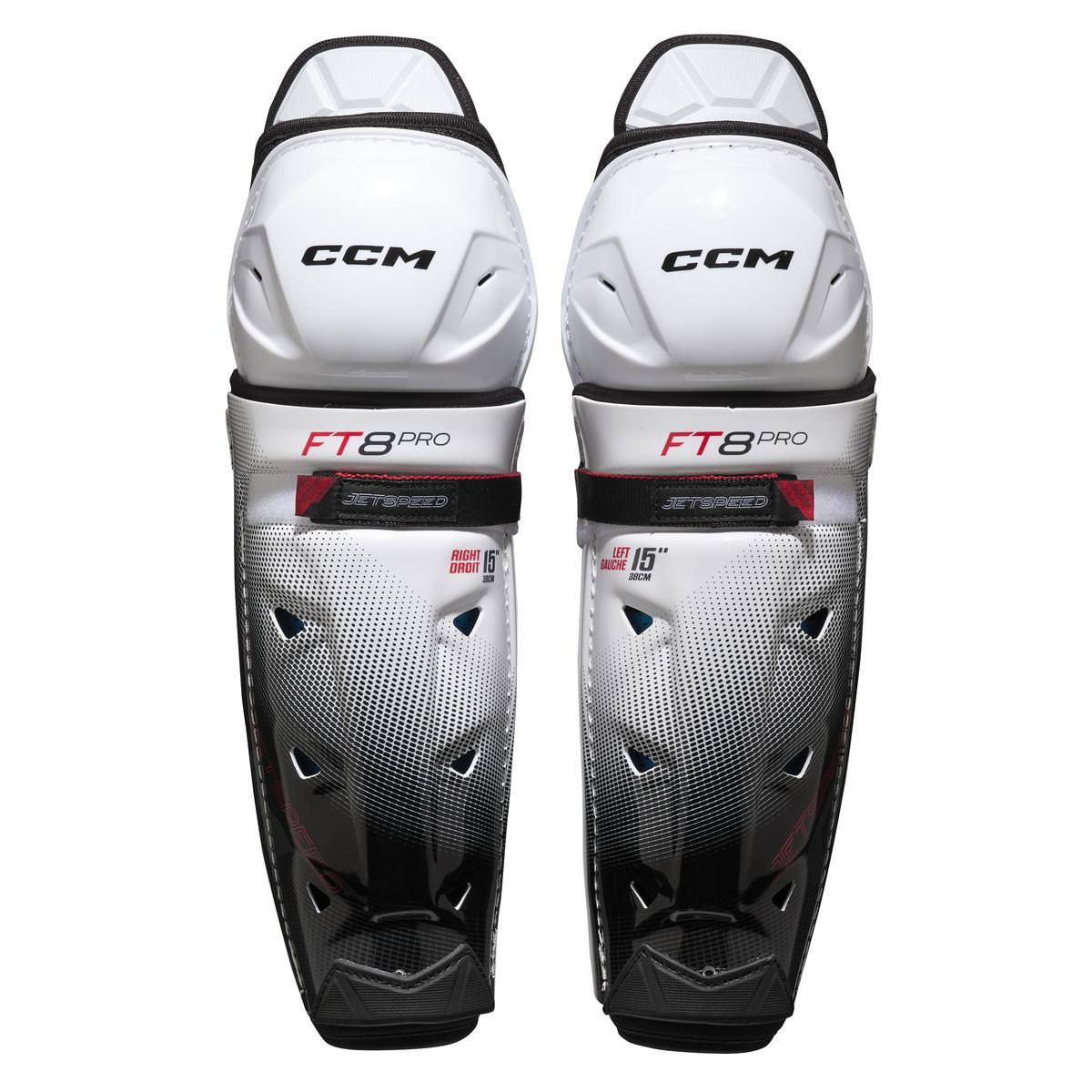 CCM JETSPEED FT8 PRO JUNIOR PLAYER SHIN GUARD